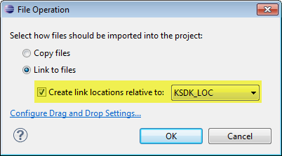 file operation to use link to files