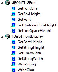 font and font driver