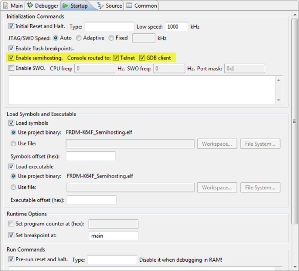 arm semihosting segger embedded studio