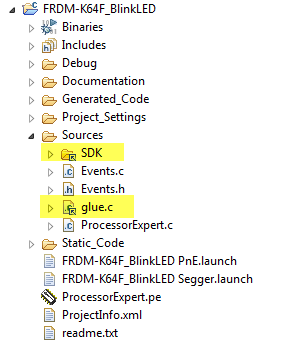 linked folder and file in eclipse