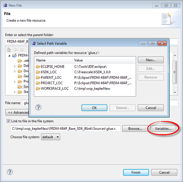 Link to Files and Folders in Eclipse DZone