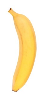 yellow banana isolated