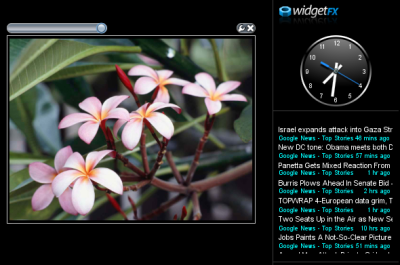 widgetfx 1.0 on the desktop