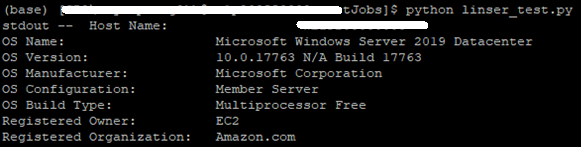 execute winsertest on windows server