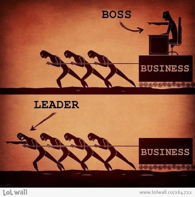 boss vs leader