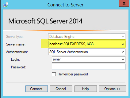 sql server connection string with port