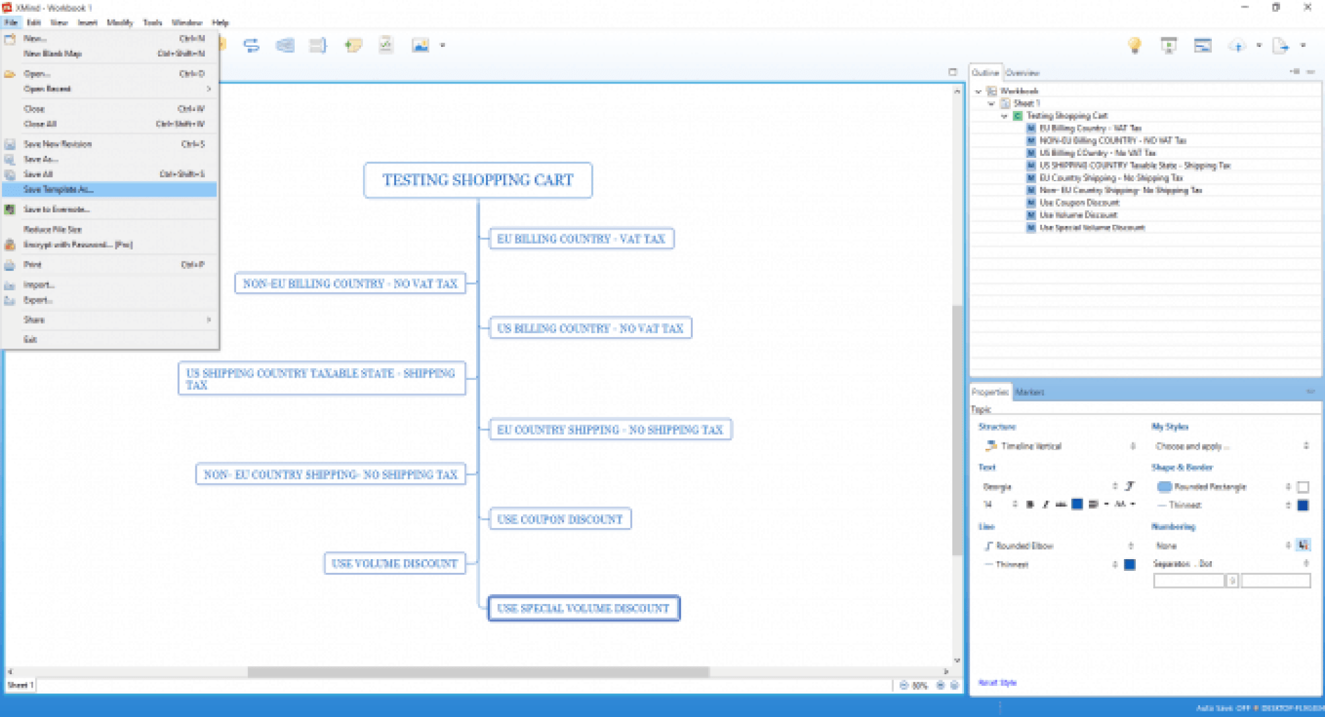 save mind map template