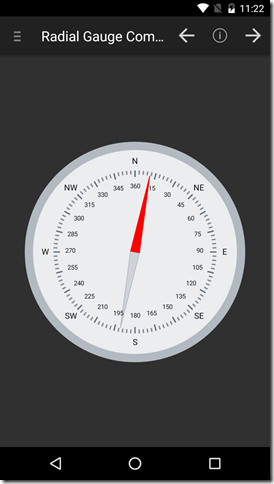 android radial gauge