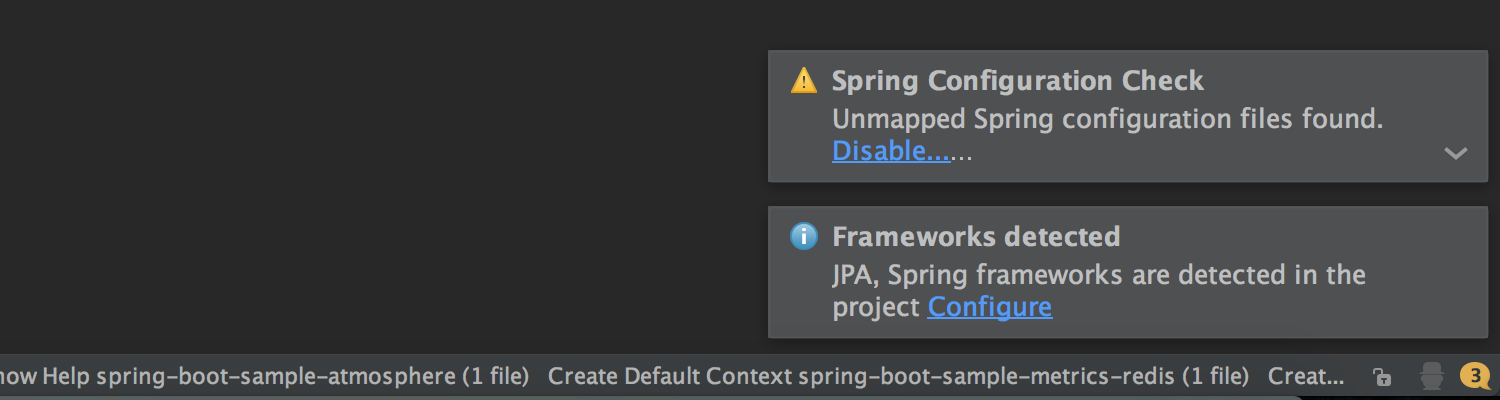 unmapped spring configuration files found idea
