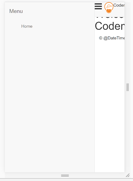 codemash navigation menu sliding out