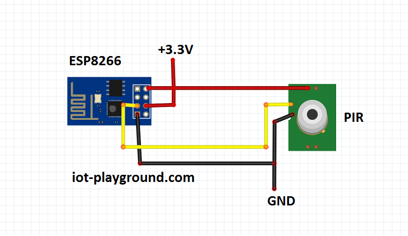 esp8266 pir sensor schematic