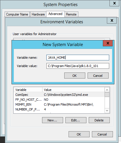 adding java system variable