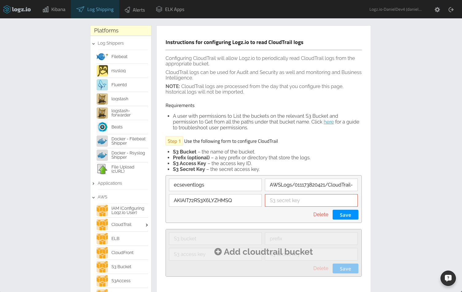 read cloudtrail logs