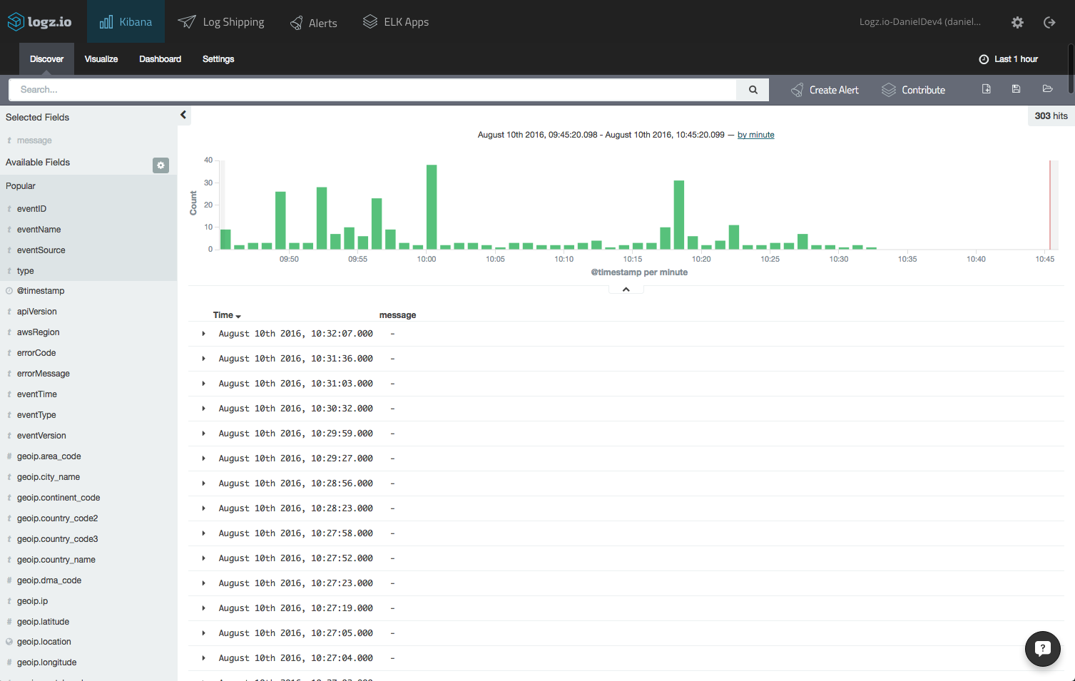 analyze ecs logs