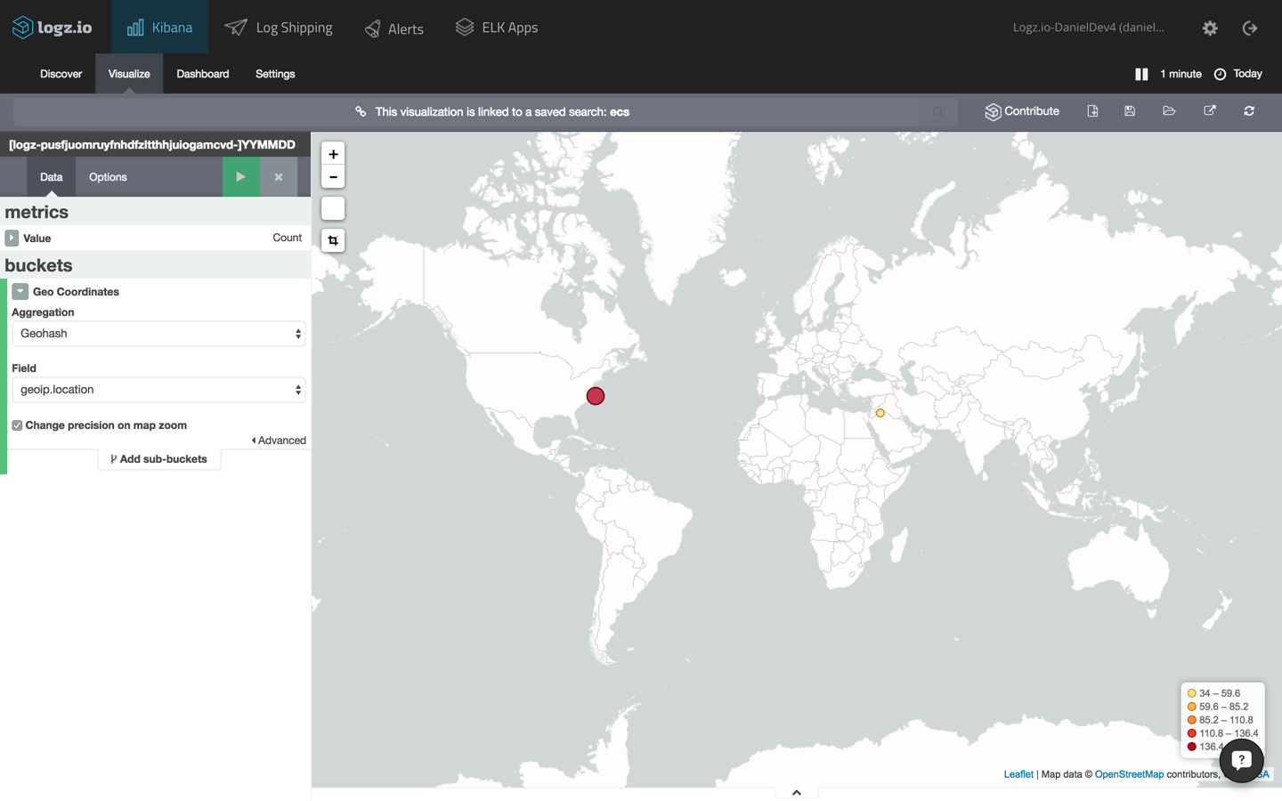 geographic map of ip addresses