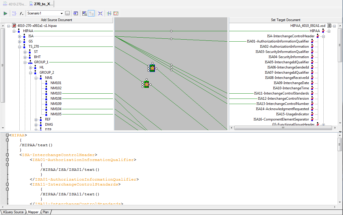 you’ve mapped your edi data into the desired xml schema