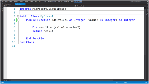 Call Visual Basic Function In C Page Dzone Web Dev