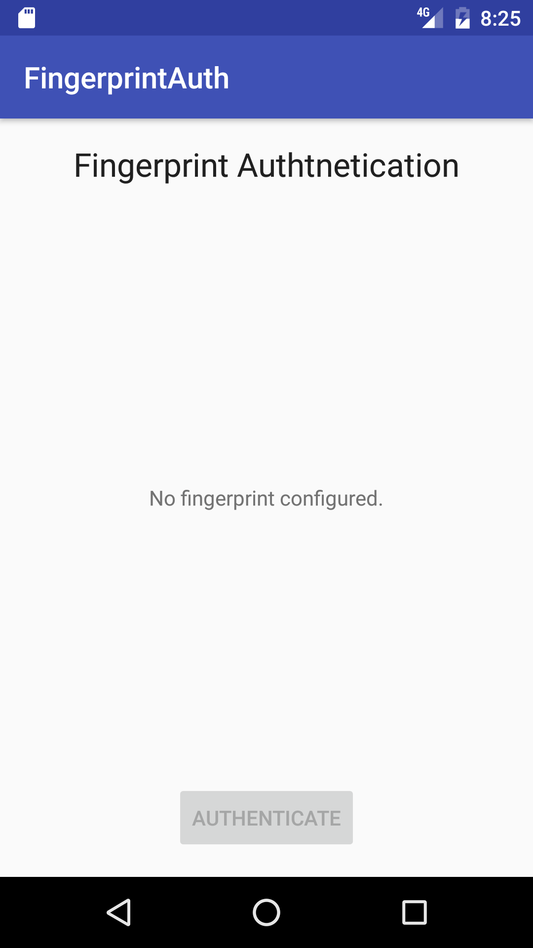 android fingerprint not supported
