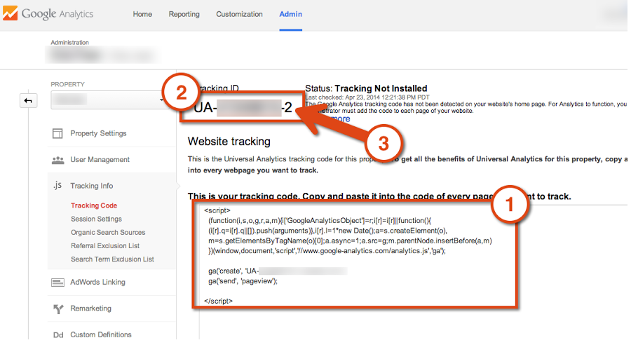 google analytics tracking code