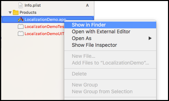 right click on xcode to zip file up