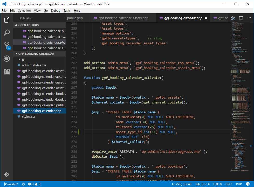 visual studio code php language server parsing