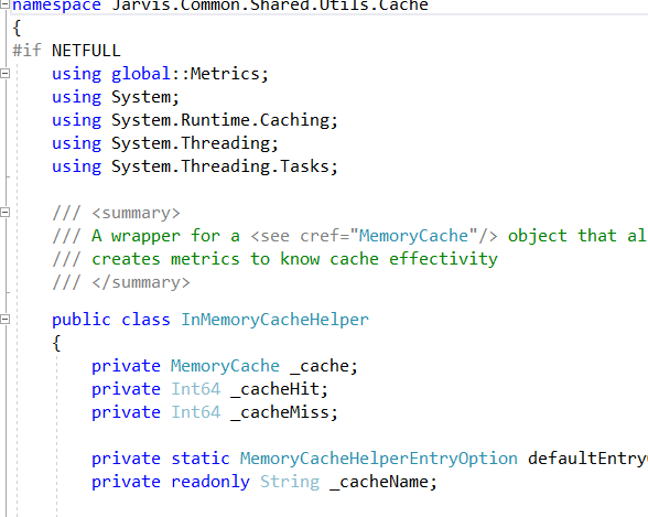 conditional compilation, this is version of the class for net full.