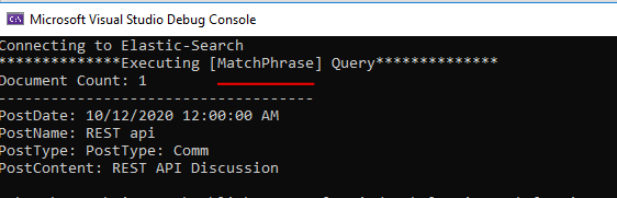 debug console