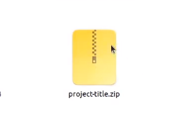 extract project-tile.zip file