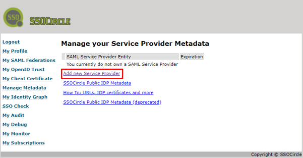 manage your service provider