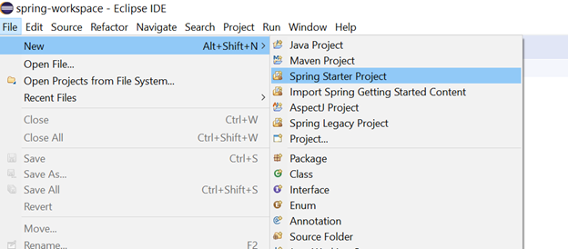 creating a project