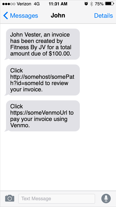 text messages