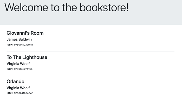 welcome to the bookstore