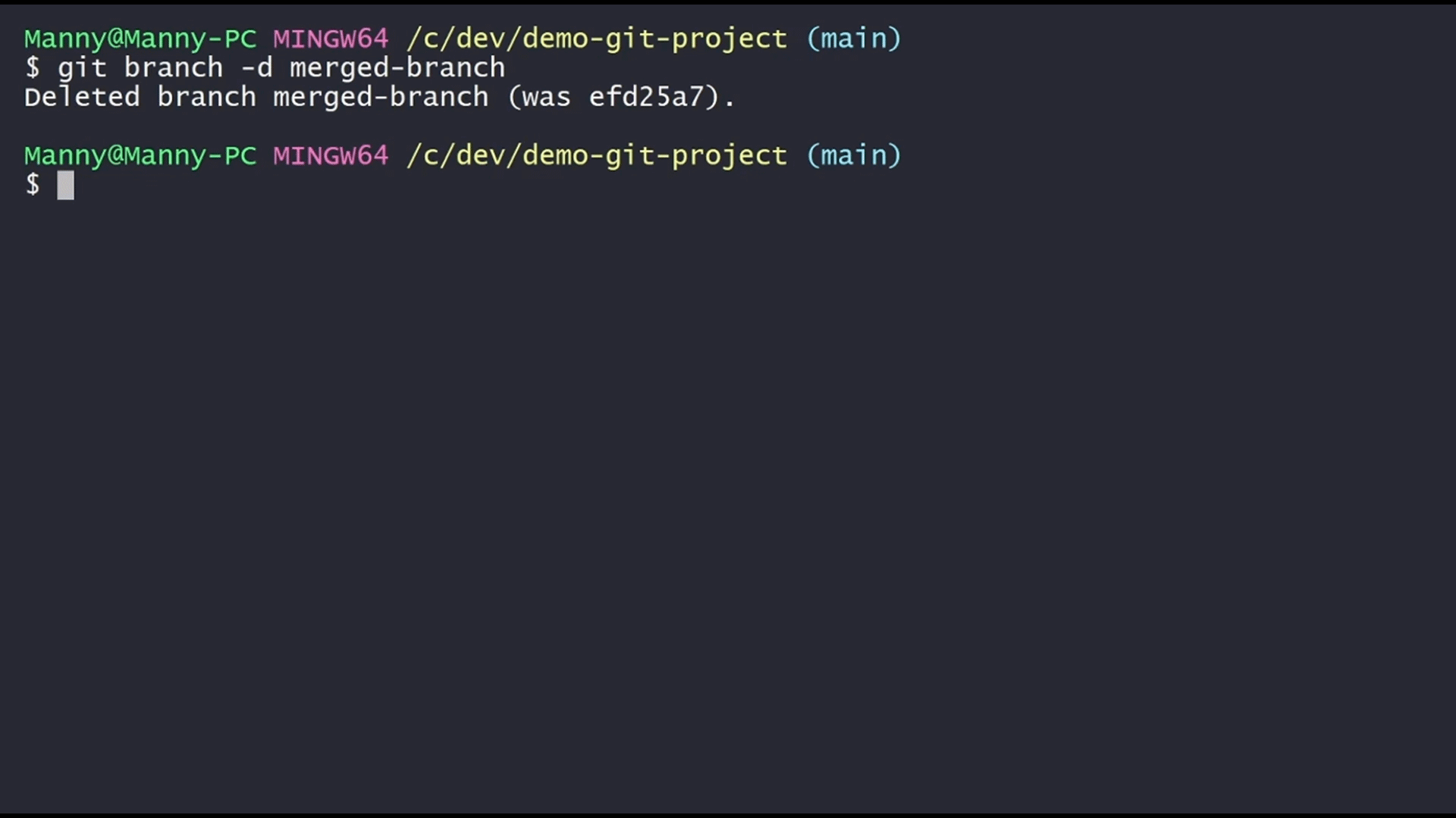 git list branches command