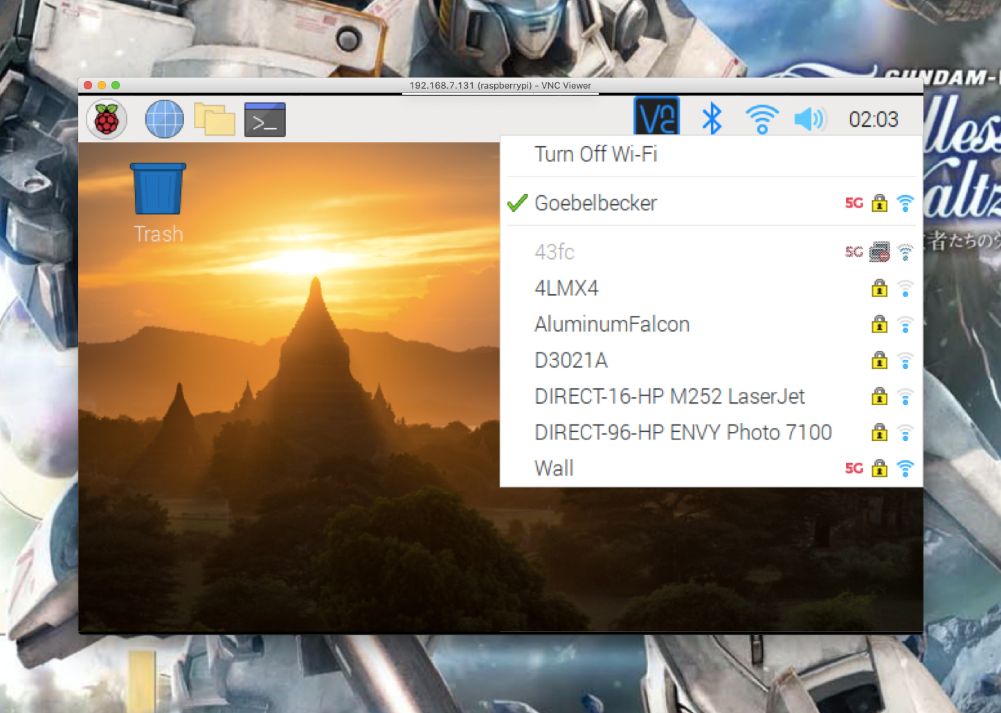 Connect to the network