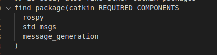 message_generation exists under find_package