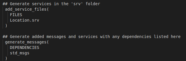 Example including dependency