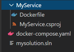 MyService screenshot.