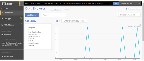 Data Explorer page screenshot.