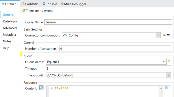 Configuration screenshot.