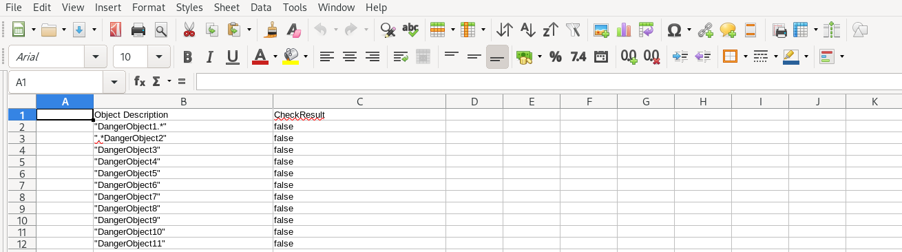 Decision Table is plain xls format