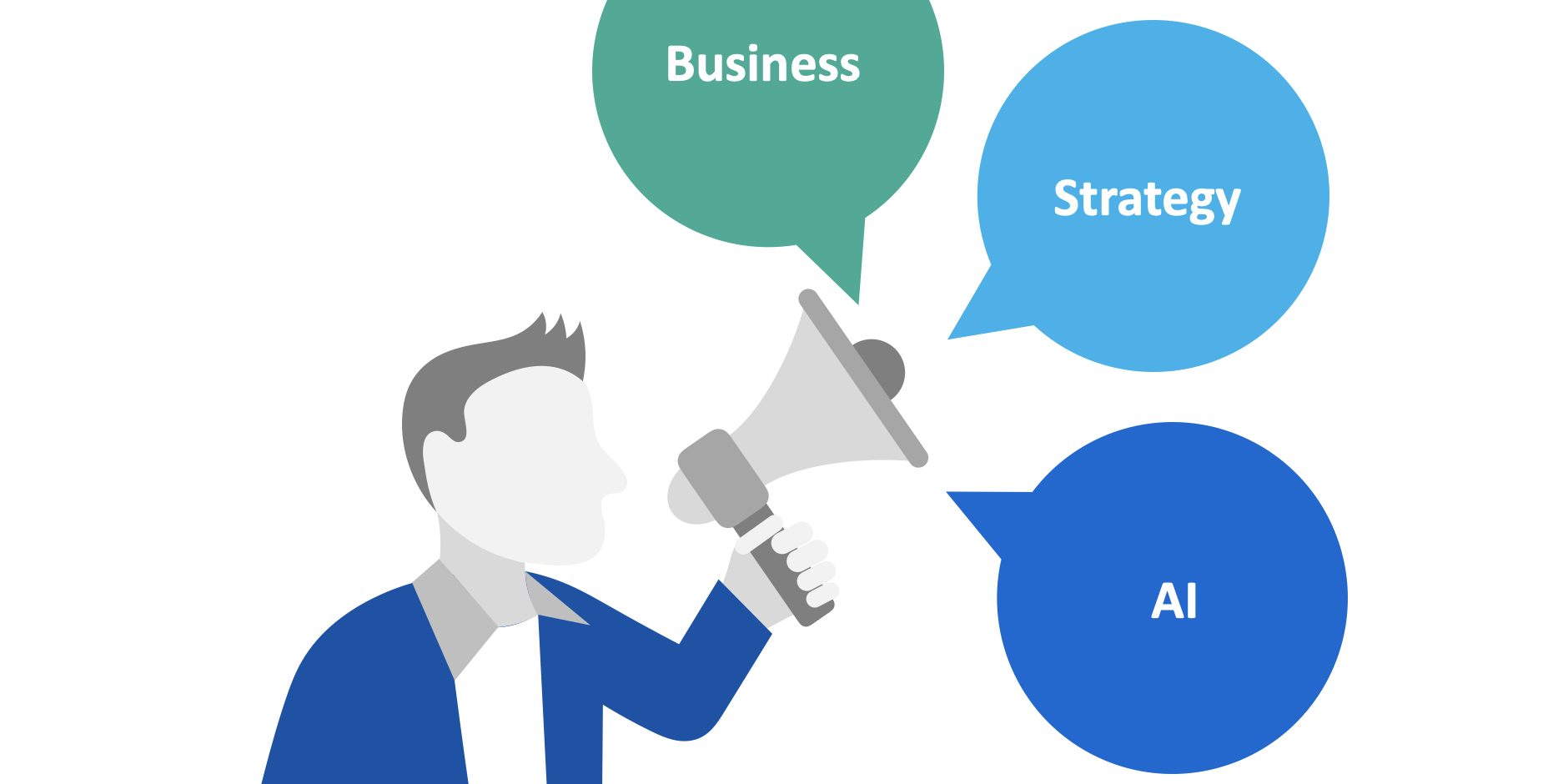 Business strategy and AI image.