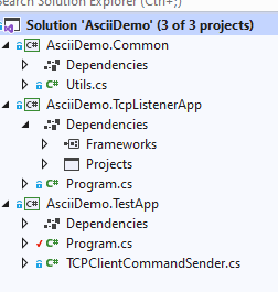 Solution 'AsciiDemo'