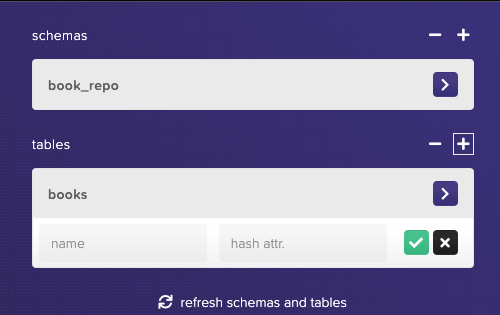 Schemas and Tables