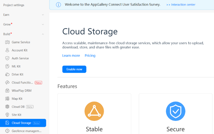 Cloud Storage UI