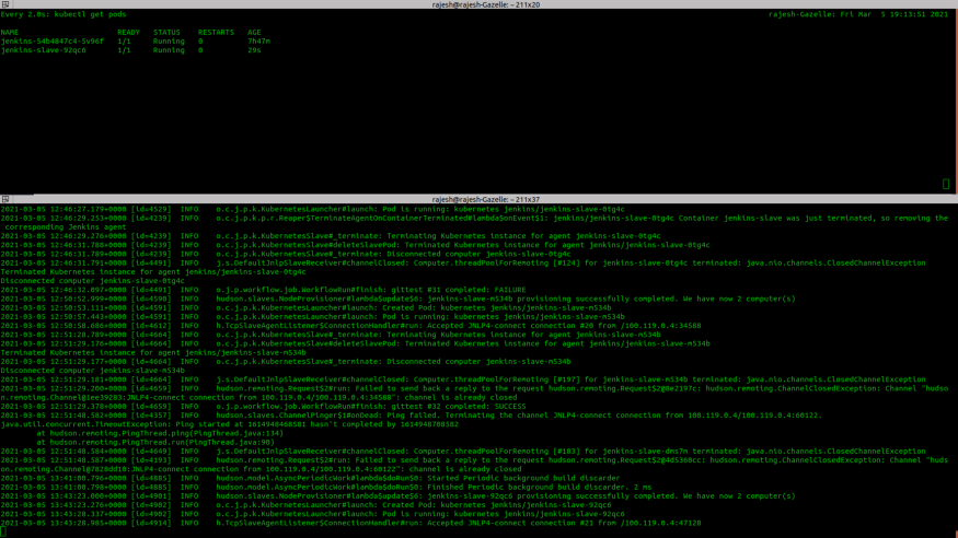 Running the docker-file job