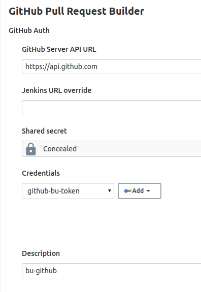 Github pull request builder