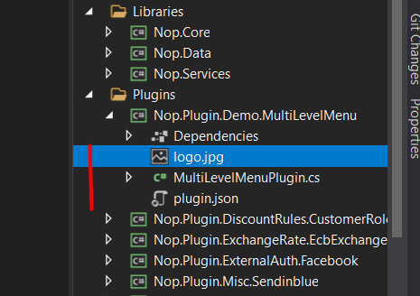 Plugin example screenshot.