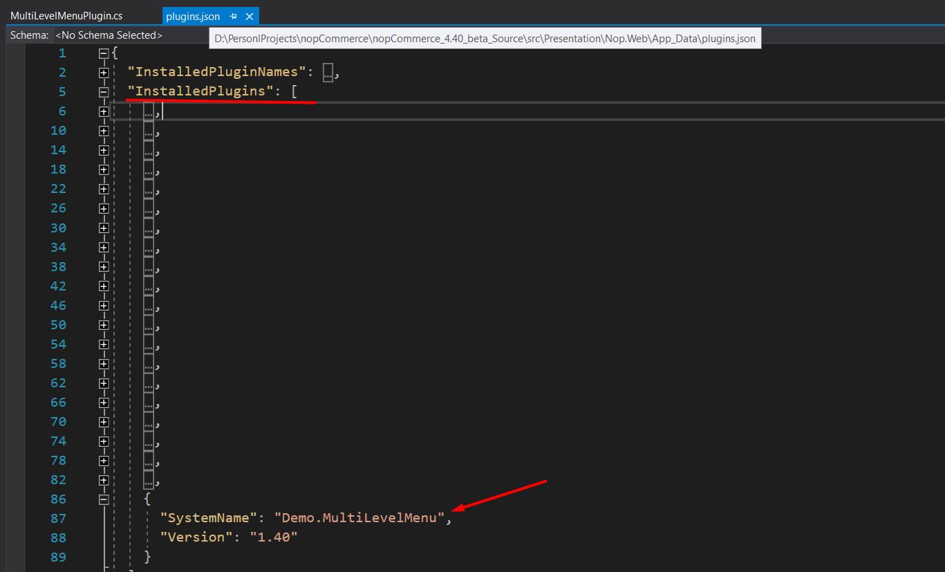Name entry removal screenshot.