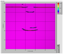 BSCAN measured reflection of bolt hole