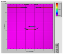 BSCAN measured reflection of bolt hole 1